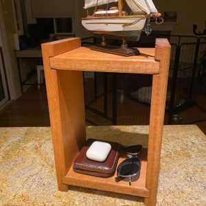 2-Tier Mini Rustic Organizer/Display Stand. Handmade from Thick Solid High Quality Wood.